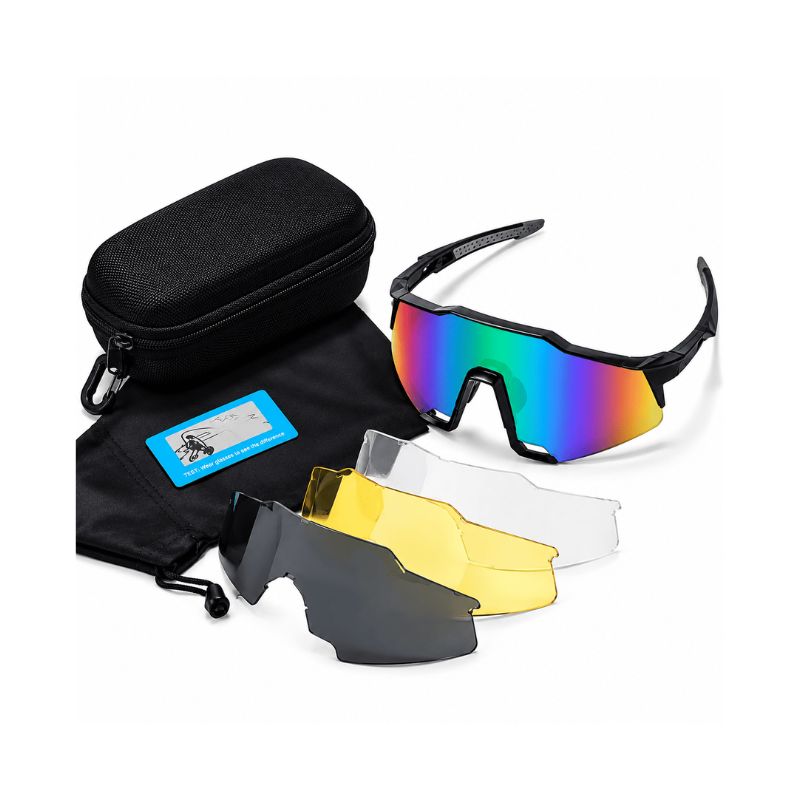 Three-piece Polarized Sports Glasses Set